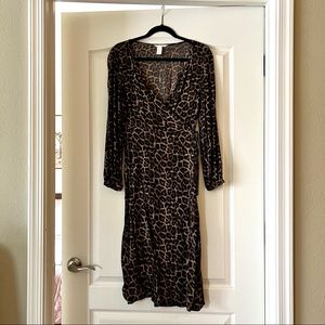 CHEETAH wrap dress
